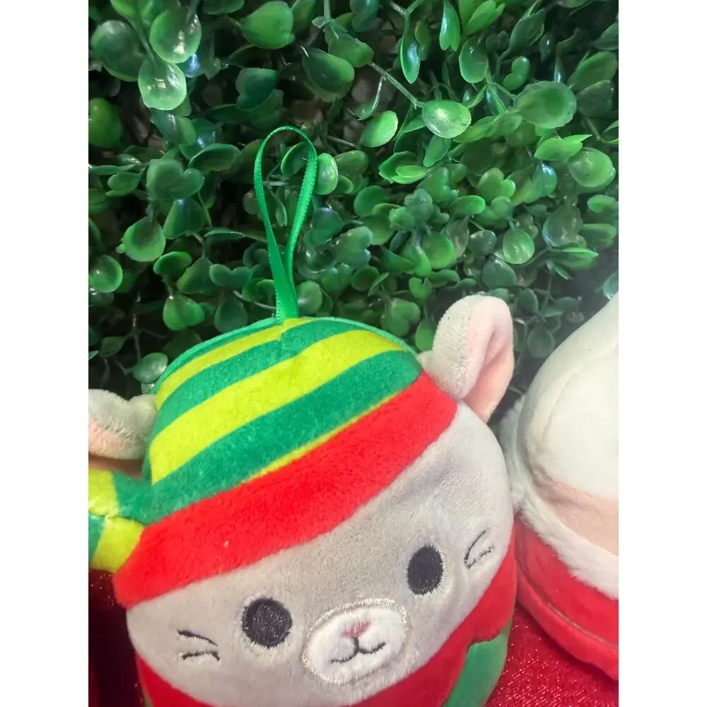 Lot of 6 Christmas Mini Squishmallows Plush Santa Ms Claus Nutcracker Tree Mouse